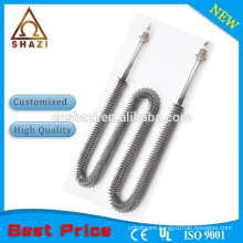 W shape electric finned heating element